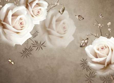 Фотошпалери троянди на коричневому тлі