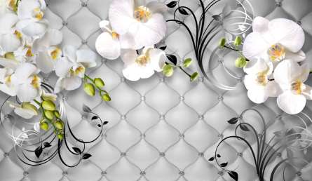 Фотообои 3D цветы