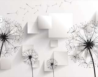 Фотошпалери Векторні кульбаби 23218