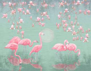 Фотообои Розовые фламинго 20155