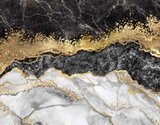 Фотошпалери чорний мармур золото 25390g