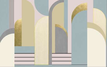 Фотообои Геометрические фигуры арт деко Фотообои Геометрические фигуры арт деко