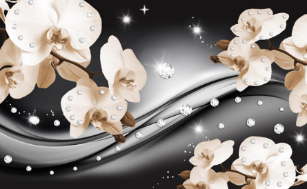 Фотообои 3d орхидеи Фотообои 3d орхидеи