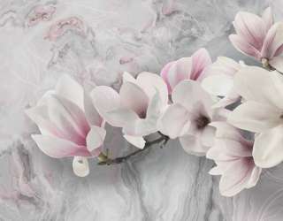 Фотошпалери рожева Магнолія 29997