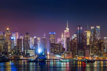 Фотошпалери Нью Йорк вночі Фотошпалери Нью Йорк вночі