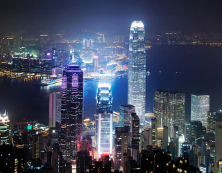Фотообои Вид сверху, Гонконг 12531