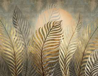 Фотошпалери золоте листя 26431g