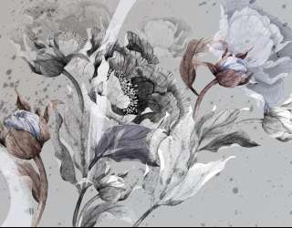 Фотообои Акварельные цветы 26713