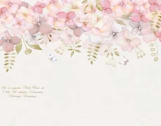 Фотошпалери ніжні Рожеві квіти 22114