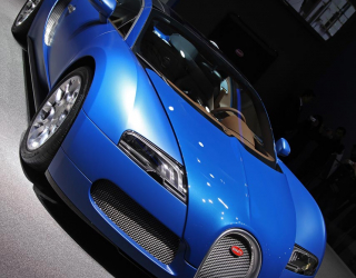 Фотошпалери синій Bugatti Veyron 20373