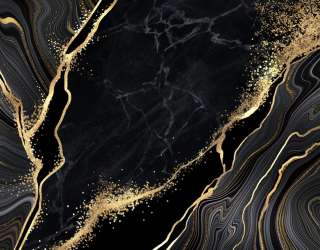 Фотошпалери чорний мармур з золотом 26681g