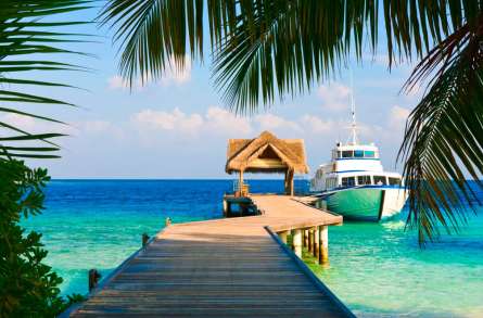 Фотообои Яхта у причала Фотообои Яхта у причала