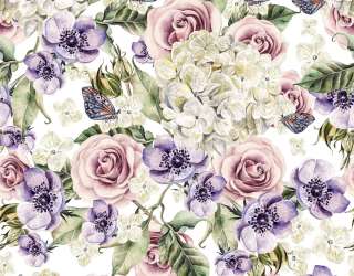 Фотошпалери квіти аквареллю 21292