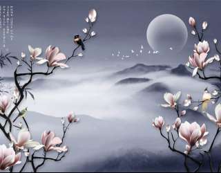 Фотошпалери магнолії в східному стилі 29574