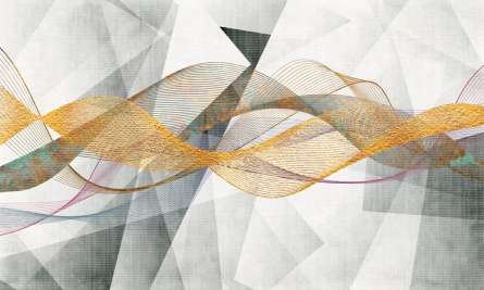 Фотошпалери золоті лінії на геометрії Фотошпалери золоті лінії на геометрії